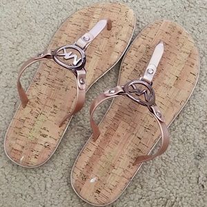 NEW W/O BOX MICHAEL KORS JELLY CORK SANDALS SZ 9